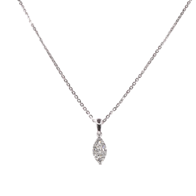 Marquise Shape Multi-diamond Necklace