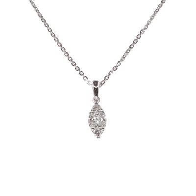 Marquise Shape Multi-diamond Necklace