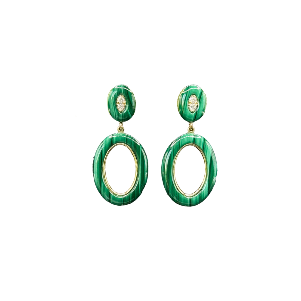 Thea Malachite Earrings