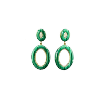 Thea Malachite Earrings