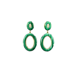 Thea Malachite Earrings