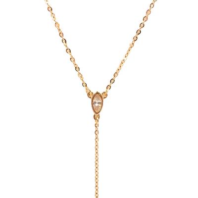 Marquise Crystal Long Necklace