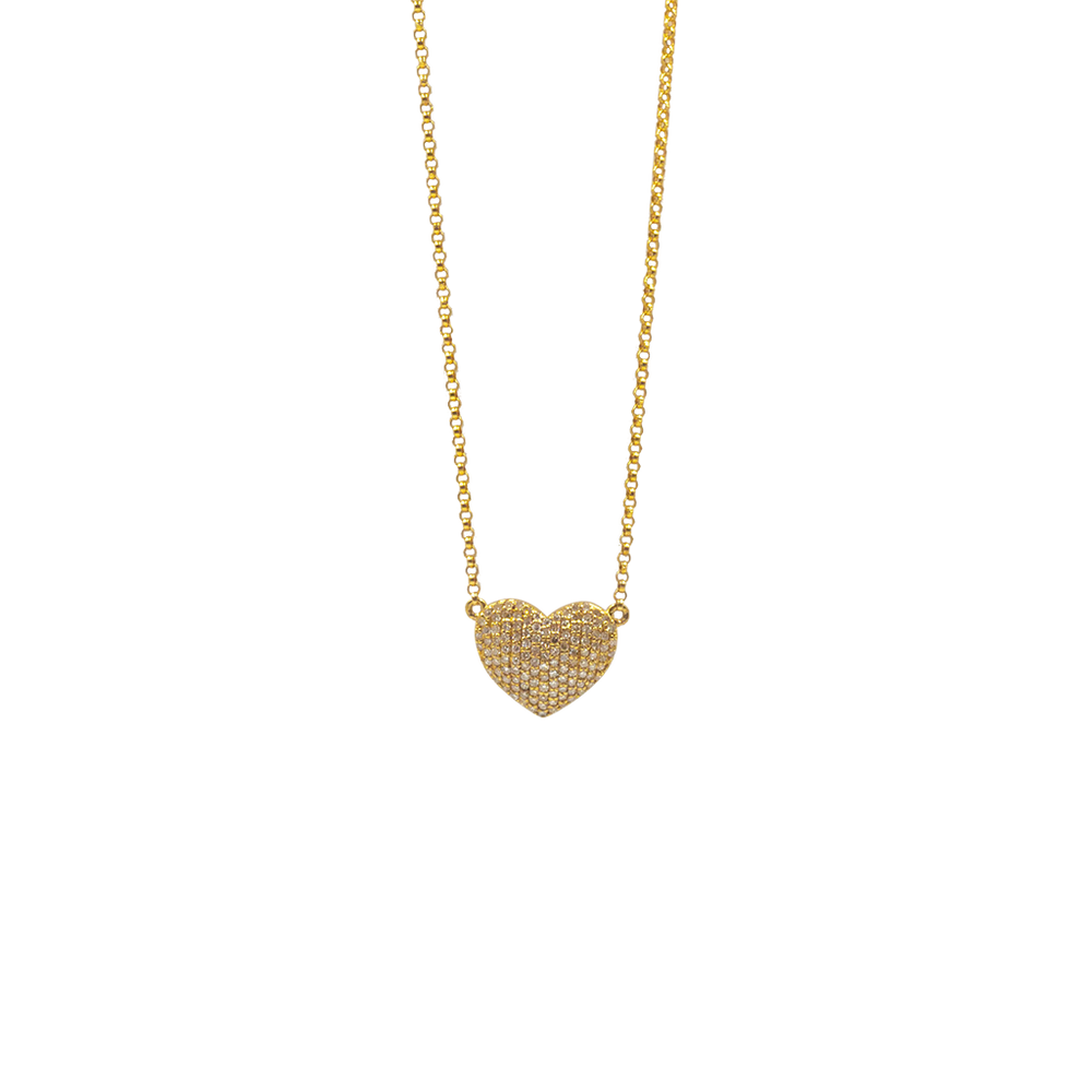 Pave Natural Diamond Necklace