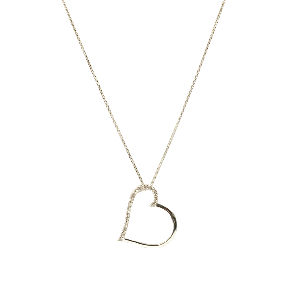 Natural Diamond Heart Necklace