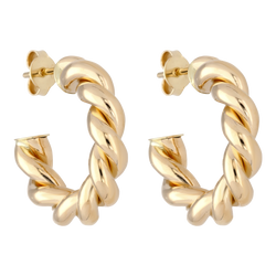 Studio Double Twisted Hoops Small