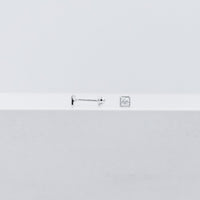Square crystal studs medium