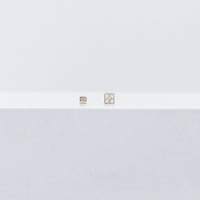 Square crystal studs medium