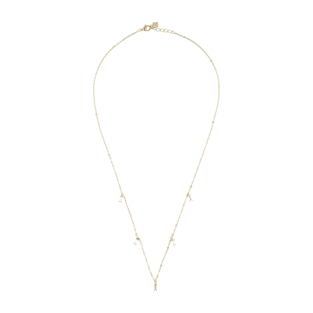 Baguette Zircon Necklace