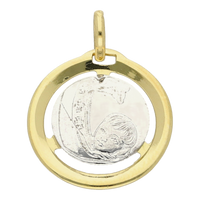Bicolor Christening Medal