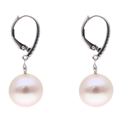 Pearl and Diamond Earrings