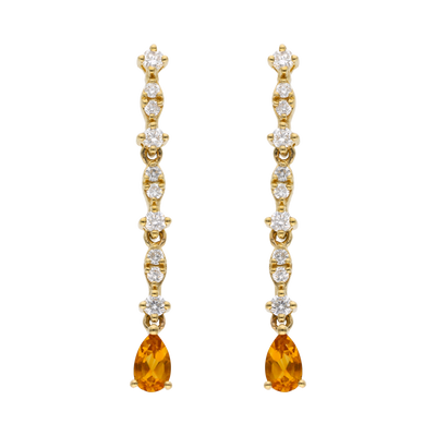 Chloe Long Diamond Earrings