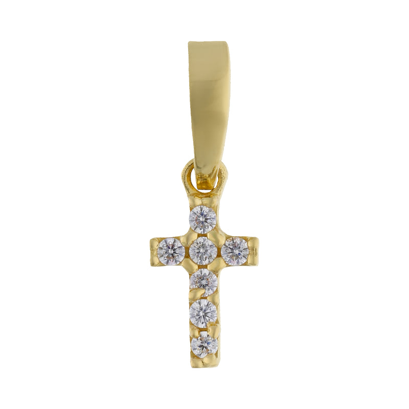 Cross crystal necklace mini