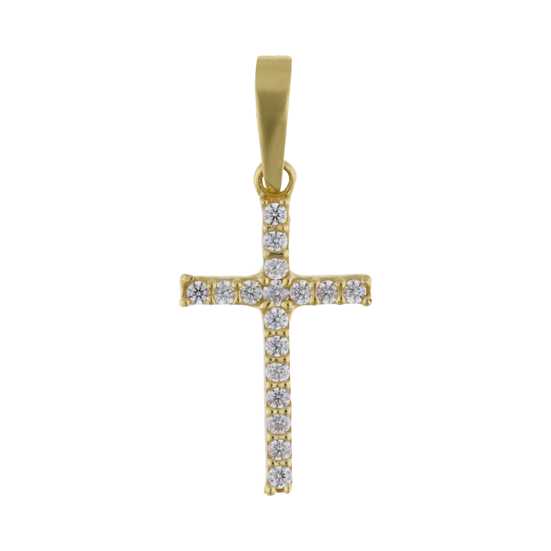 Cross Crystal Necklace mediana