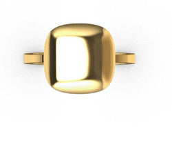 Gold Squared Cherry Ring