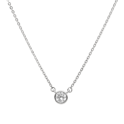 Round Zirconia Necklace 1.0