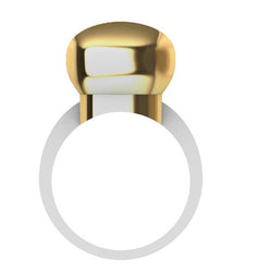 Gold Squared Cherry Ring