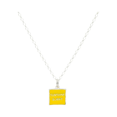 Sunshine Script Necklace