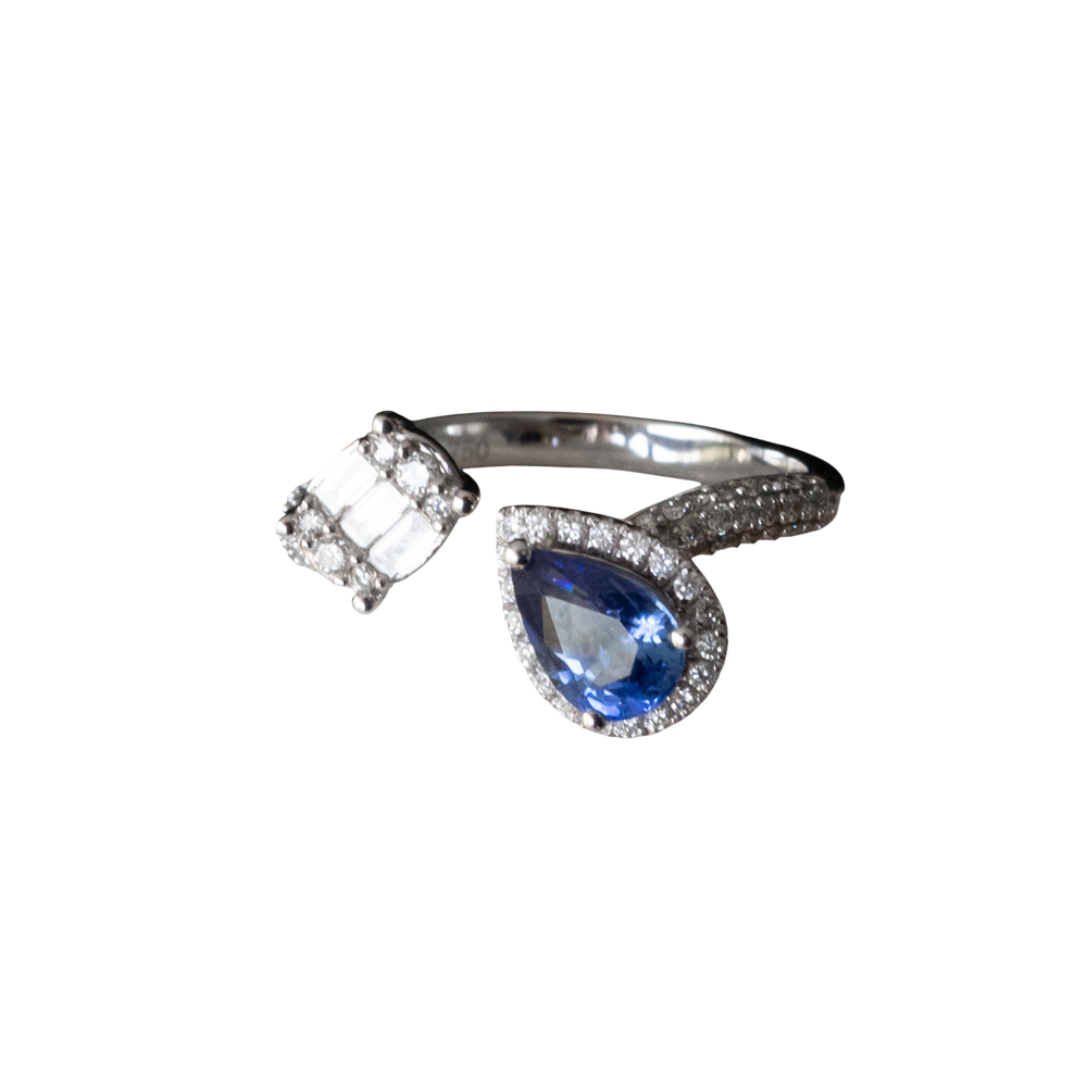 Sapphire and Diamond Ring