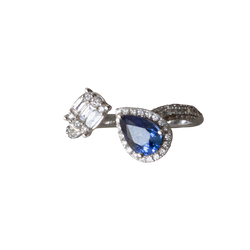 Sapphire and Diamond Ring