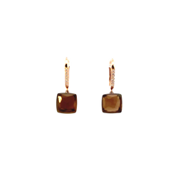 Cherry Earrings with diamonds