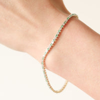 Diamond and Emerald Tennis Bracelet