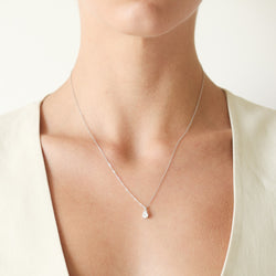 Pear-shaped Multi Diamond Necklace