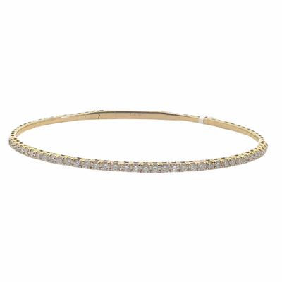 Diamond Tennis Flexible Bangle 1ct