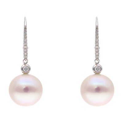 Pearl and Diamond Earrings