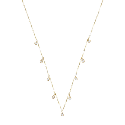 Drop Zircon Necklace