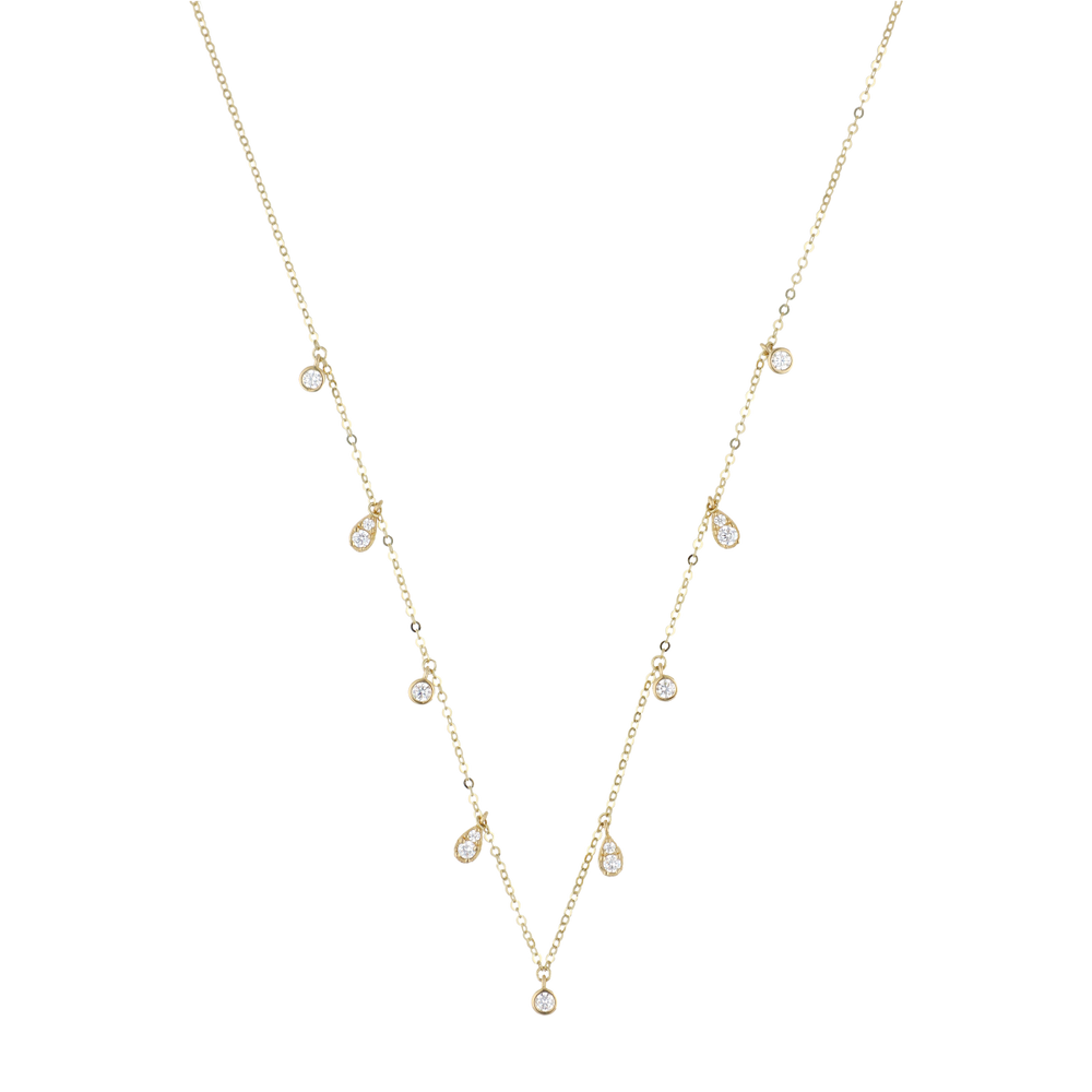 Drop Zircon Necklace