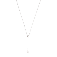 Pear Cut Zirconia Long Necklace