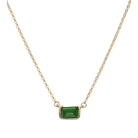 Emerald Cut Zirconia Necklace