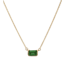 Emerald Cut Zirconia Necklace