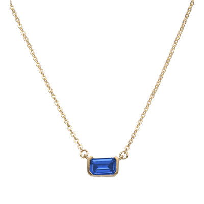 Emerald Cut Zirconia Necklace