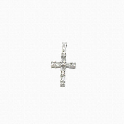 Baguette Diamond Cross