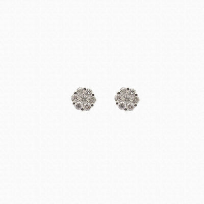 Mini Flower Diamond Studs