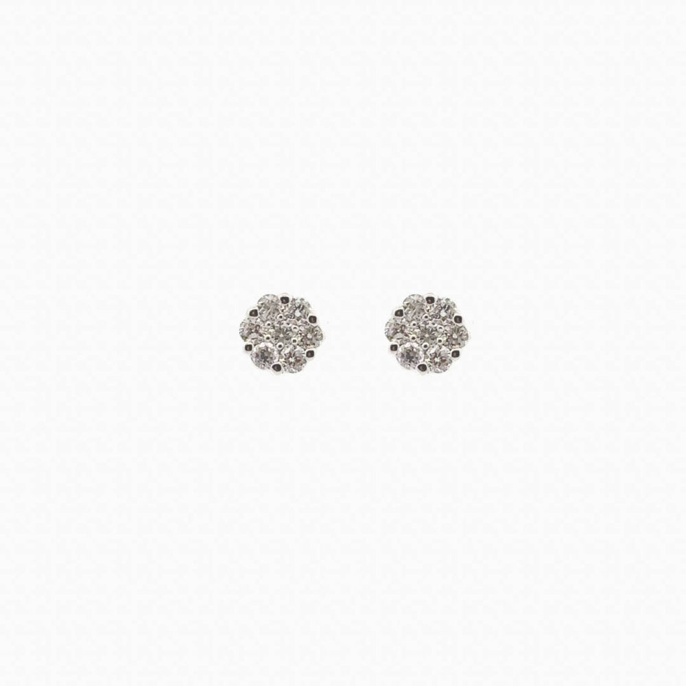 Mini Flower Diamond Studs