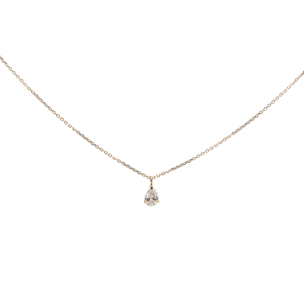 Pear Shape Diamond Necklace