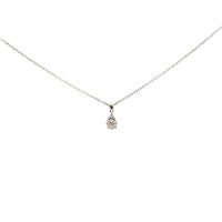 Pear-shaped Multi Diamond Necklace