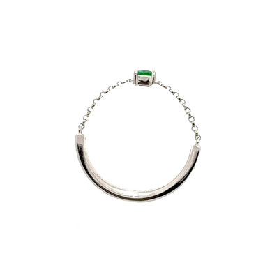 Chain Emerald Ring