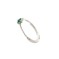 Chain Emerald Ring