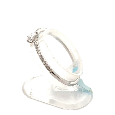 Tiny Pear Cut Diamond Ring