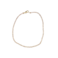 Tennis Zircon Bracelet Yellow Gold