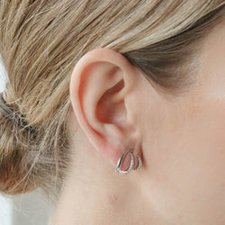 Coral Diamond Earrings