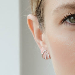 Coral Diamond Earrings