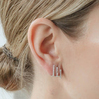 Multilinear Diamond Earrings