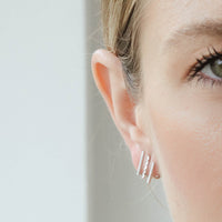 Multilinear Diamond Earrings