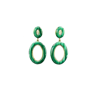 Thea Malachite Earrings