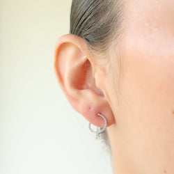 Circle Diamond Earrings