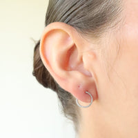 Circle Diamond Earrings